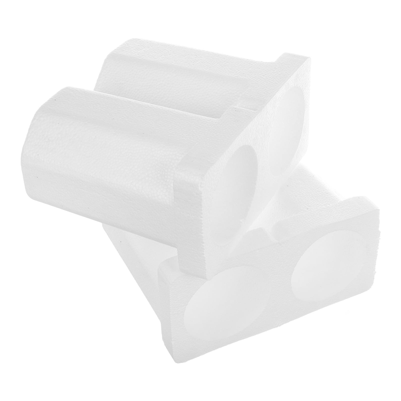 Mikinona Double Wine Bottle Foam Box 85mm Diameter Red Wine Storage Moving Case Portable Red Wine Transport Glass Dividers