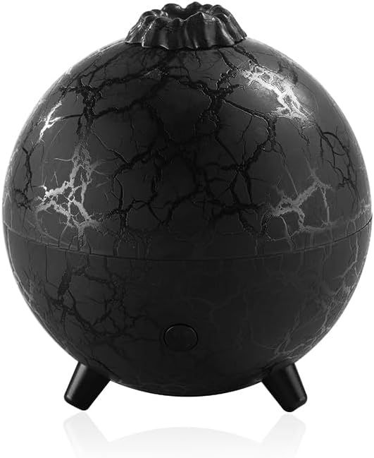 Sunny Smiles Aromatherapy Essential Oil Diffuser,Quiet Cool Mist Humidifier for Bedroom & Large Rooms, Colorful Lighting Function,No Water auto-Off, Home Essentials, Scent Diffuser (Black)