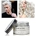 MOFAJANG Hair Color Wax Temporary Hairstyle Cream 4.23 oz Hair Pomades Natural White Hairstyle Wax for Men and Women (White White)
