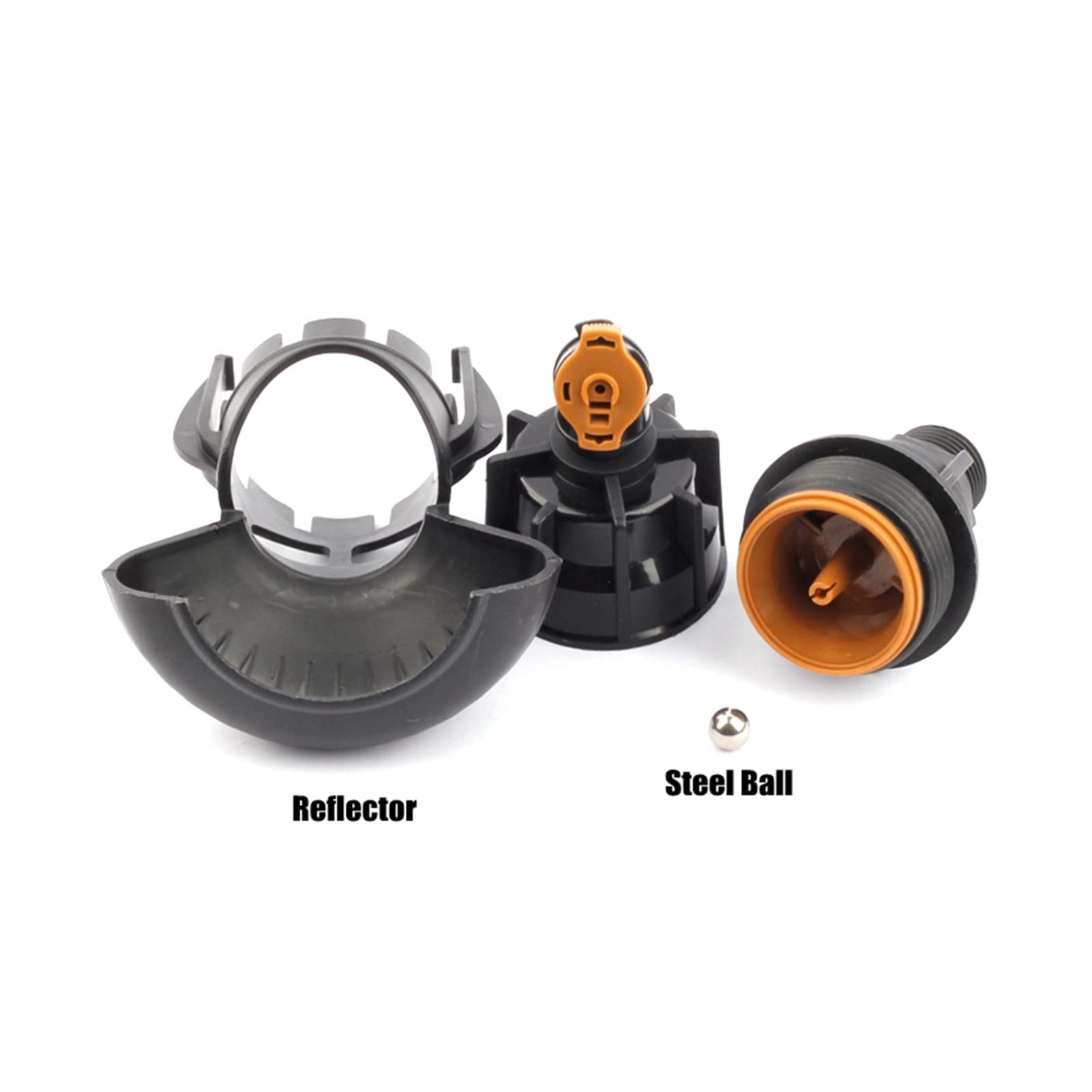 Schlauchanschlussadapter 10 Stück R: 9~10m S 1/2 '' Gewindegarten Rasen Bewässerungsbergler, Stahlkugelantrieb, 360 Grad rotierender Spritzer, Bewässerungsdüse (Color : Green)