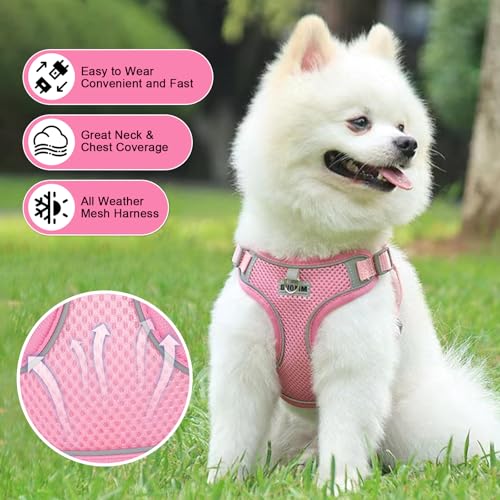 Ledeak No Pull Harness for Dogs Breathable Mesh Step in Dog Harness, Adjustable Dog Harnesses - Image 3