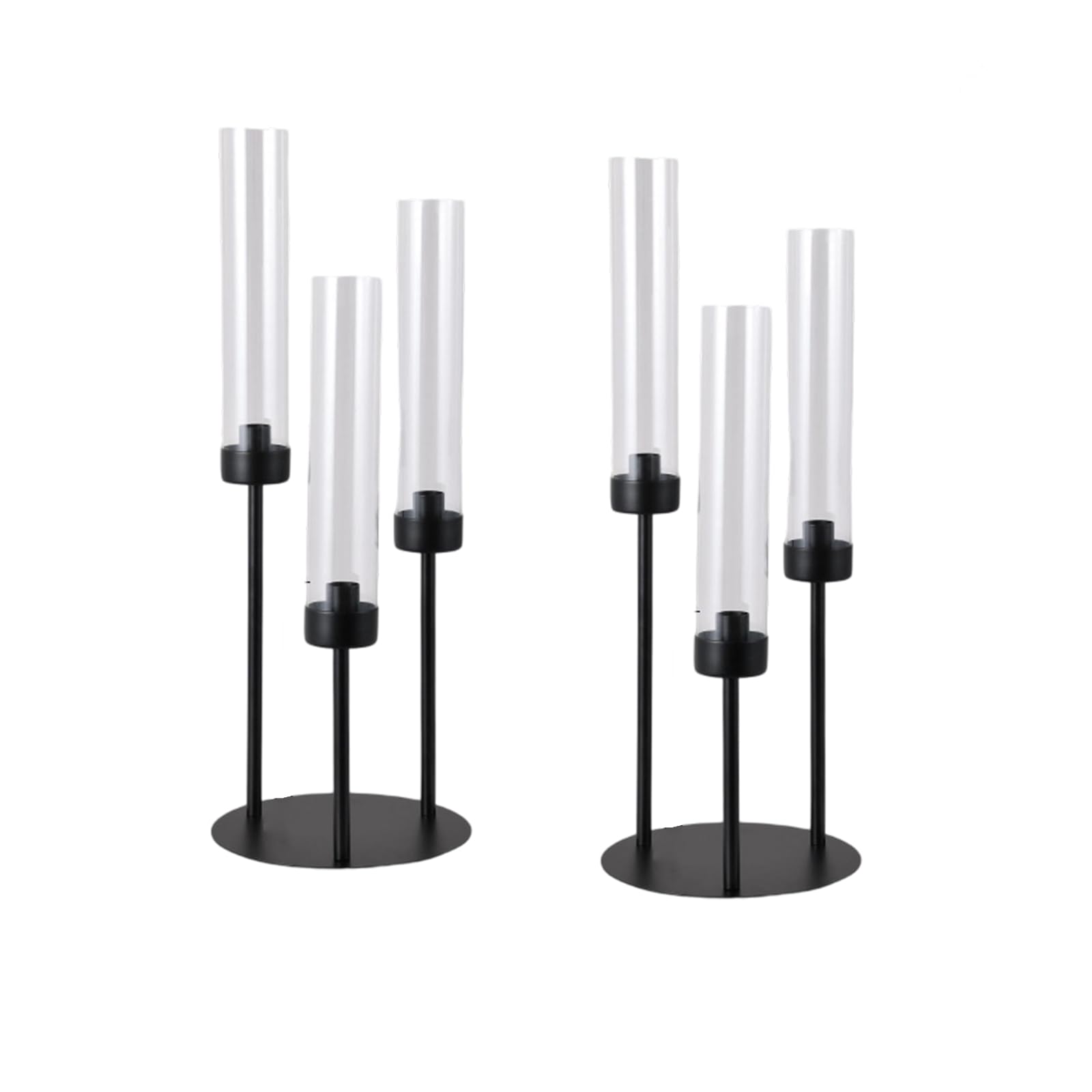 TQUXNGA Of 2 Secure Wide Bottom Acrylic and Iron Stands with Enhanced Stability for Garden Parties or Terrace Gatherings Safe