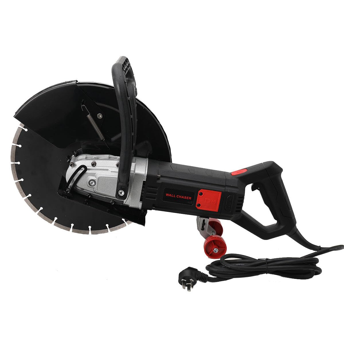 Rainureuse électrique 3200 W - 4000 tr/min - Découpe du béton - Rainureuse à sec - Coupe-mur - Avec lame de scie de 350 mm - Pour maçonnerie