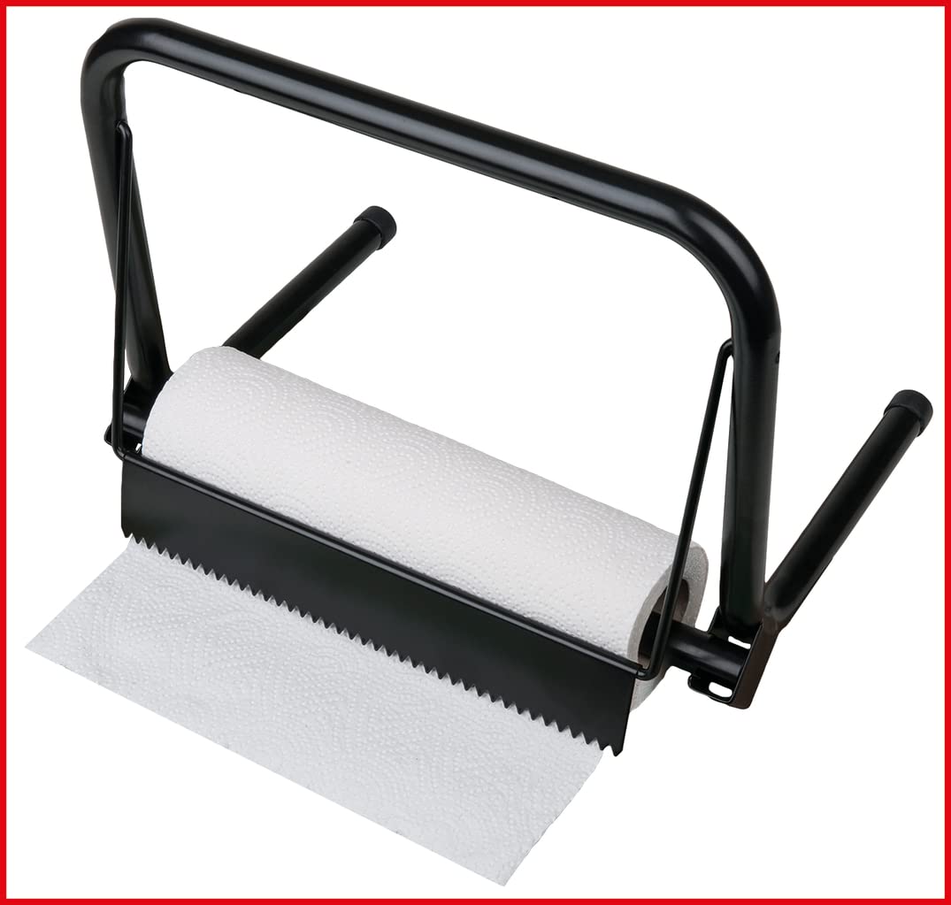 KS TOOLS 800.0160 Support mural pour dévidoirs à papier, Noir Taille Unique