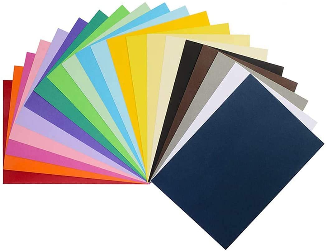 SNOW CRAFTS A3 Coloured Paper (20 Sheets)120-180 GSM for Art and Craft 16.5 inches x 11.7 inches x 0.1 inch(CP-07)