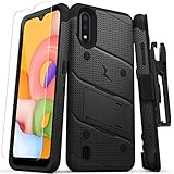 ZIZO Bolt Series for Galaxy A01 Case - Black & Black