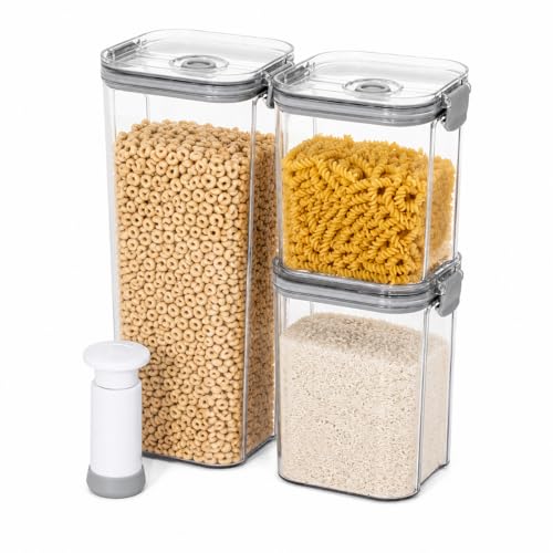 alaboom Clear Plastic Canister Set