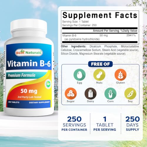 Best Naturals Vitamin B6 Tablets
