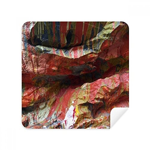 Chiffon de nettoyage pour lunettes en suède motif artistique pierre