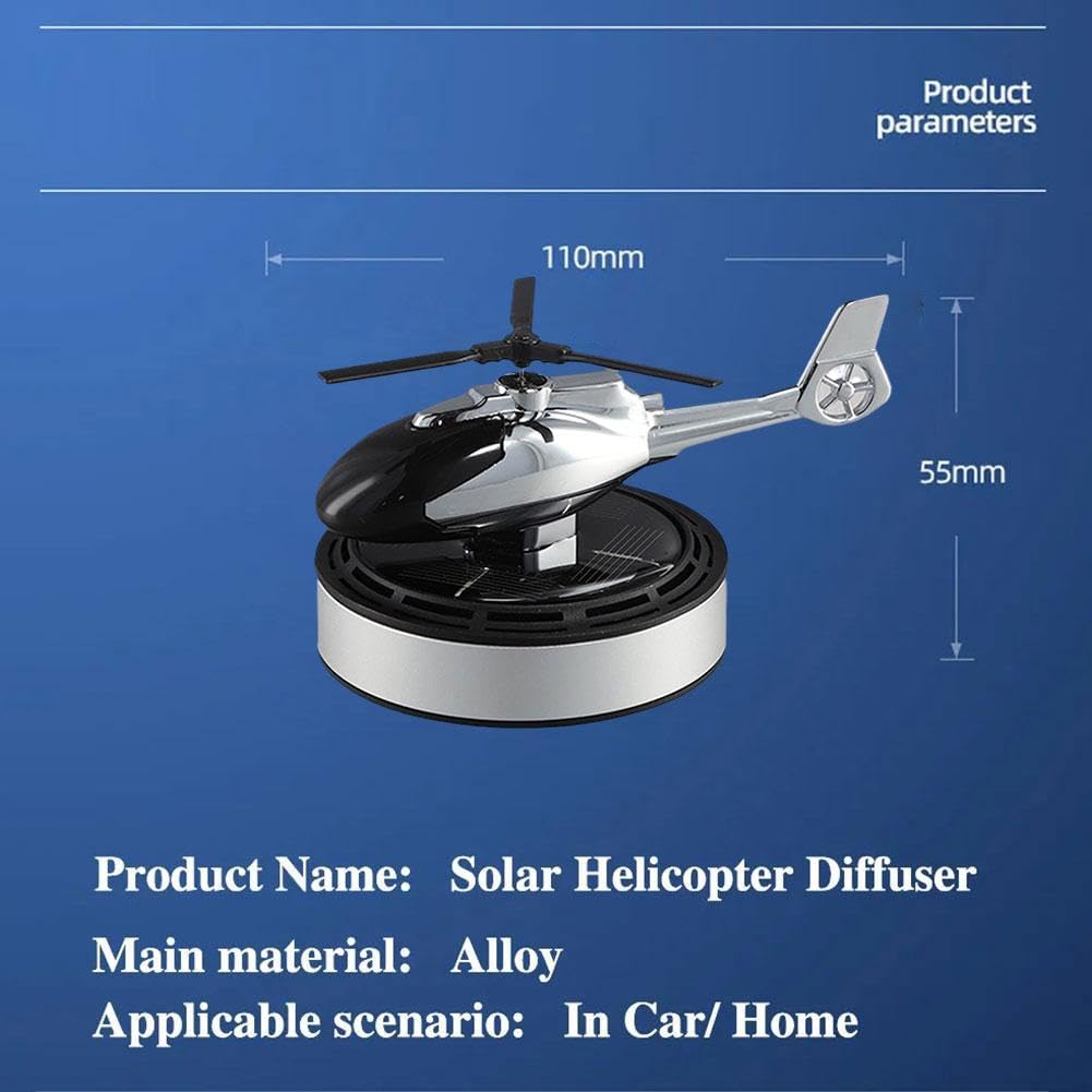 Roterende Solar Auto Aromatherapie - Helikopter 10x8x6cm | Langdurige Roterende Solar Auto Aromatherapie - Helikopter 10x8x6cm | Langdurige