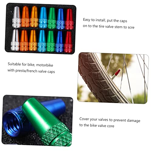 POPETPOP 30 Piezas Tapas de Válvula Duraderas para Neumáticos de Bicicleta, Ligeras y Fáciles de Instalar, Color Mezclado Aleatoriamente miniatura 4