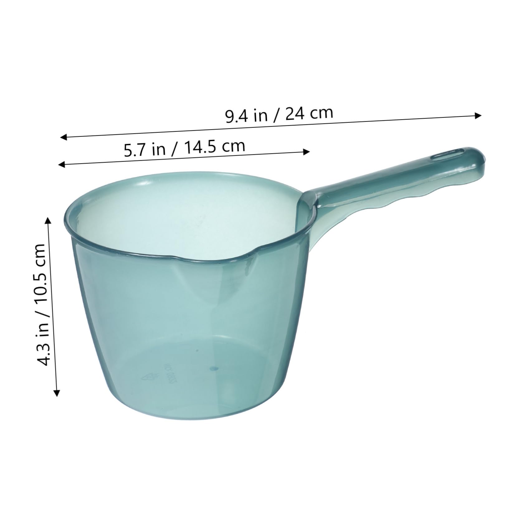 OUNONA Multipurpose Water Scoop Kitchen Water Ladle Dipper Long Handle for Bathing Garden Use Plastic Ladle for Restaurant