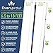 EVERSPROUT 7-to-20 Foot Swivel Squeegee & Microfiber Glass Window Scrubber, Window Squeegee & Window Cleaner, Light-Weight Window Washing Kit with Extension Pole, Squeegee for Window Cleaning
