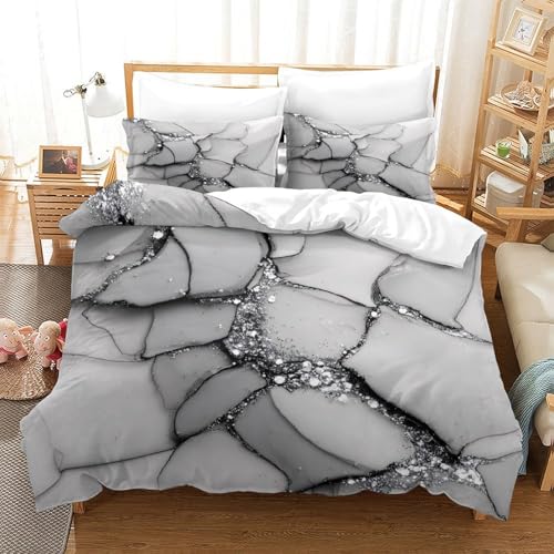 Parure de lit cubiste 200x200 cm avec housse de couette en microfibre 3D