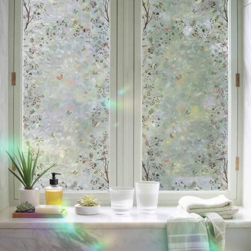 Vinilo decorativo de ventana Rainbow Flowers 79 x 18 in miniatura 5
