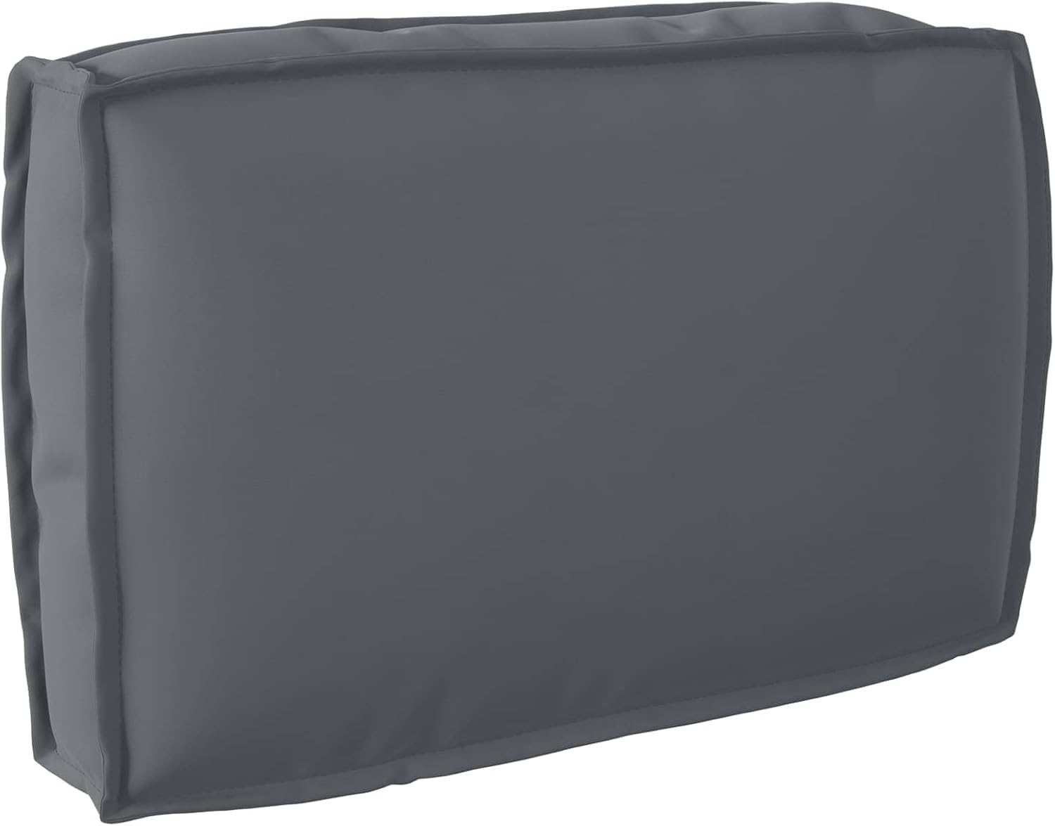 Outdoor Seat Cushion 23.6 x 15.7 x 4.7 Inch Anthracite Water-Resistant Oxford Fabric Pad for Patio Chair, Bench, and Indoor Furniture Decor