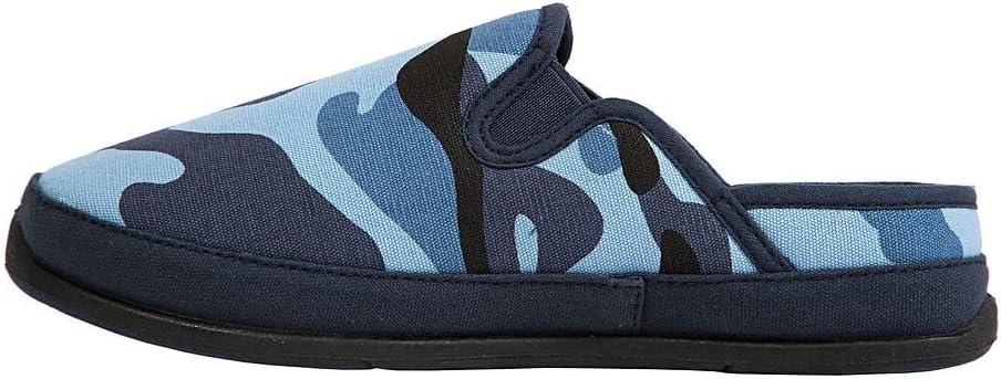 Deer Stags Boy's Lil Spike Slipper, Navy/Blue CAMO, 3 Little Kid
