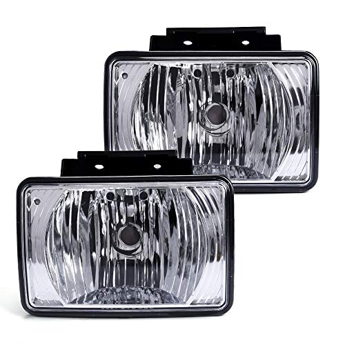 CNNELL Fog Lights - Compatible with 2004-2012 Chevy Colorado, GMC Canyon & Isuzu i-280/i-350/i-290 (Clear Lens)