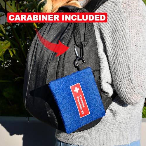 Image of Naloxone Overdose Prevention Kit Canvas Bag | Holds Two Naloxone Nasal Spray and Accessaries (Empty Case, Naloxone not Included) (Blue, 10 Units)