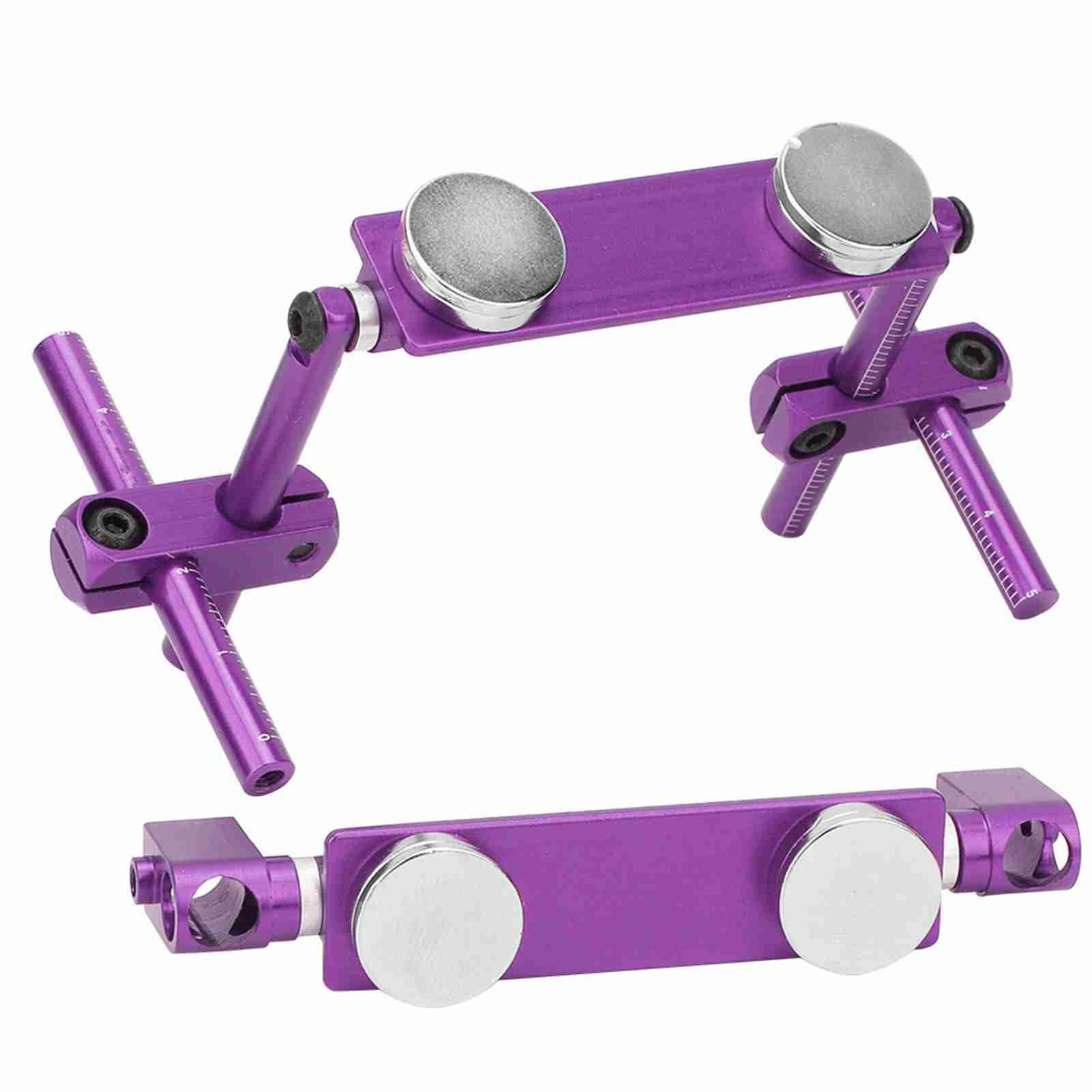BONKZEBU RC Magnetic Body Mounts 1/10, Aluminum Magnetic StealthInvisible Body Shell Mount Kit for HSP 1/10 RC Racing Car, 1/10 Scale RC Drift Accessories (Purple) — image 1