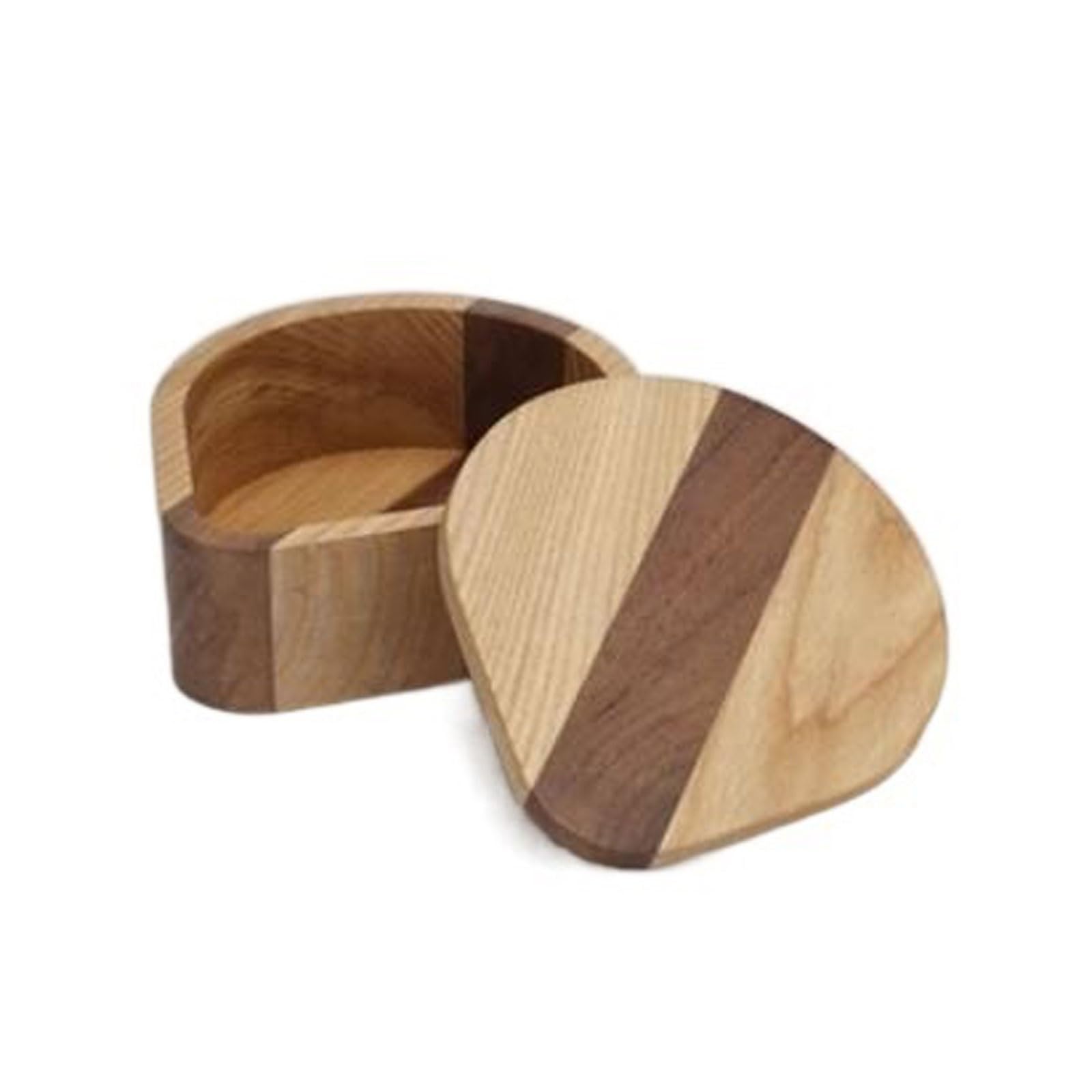 Porta Filtri Da Caffè In Legno Di Pino Con Coperchio - Dispenser Da Banco Stile Rustico Bianco