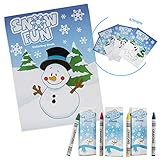 Favonir Winter Themed Party Favor Stuffers 12 5x7” Coloring Books And 12 Pack Crayons. Christmas...
