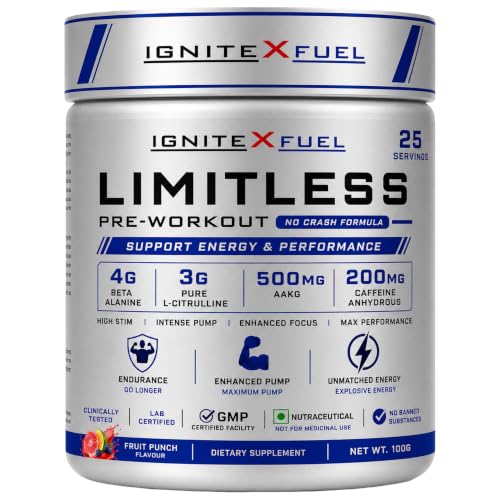 IgniteXFuel LIMITLESS Pre Workout 25 Servings 4g - Image 2