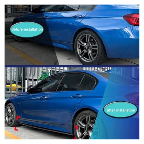 Falda lateral fibra carbono estilo MP para BMW Serie 3 F30 eje estandar 2013-2019 2