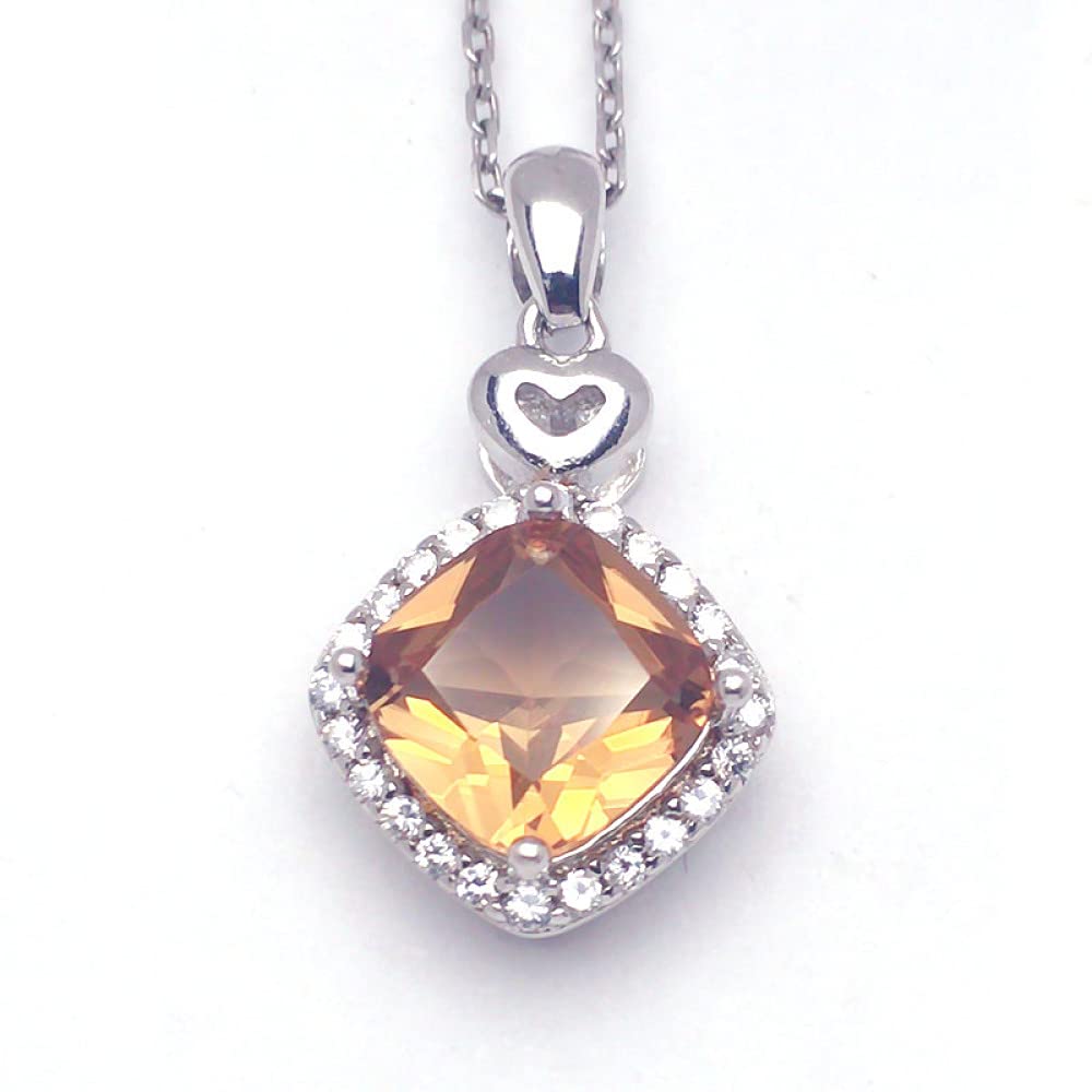 Pendentif zultanite changement couleur argent 925 coussin 8 mm