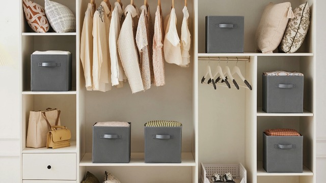 Amazon.com - MAX Houser 6 Pack Foldable Fabric Storage Bins with