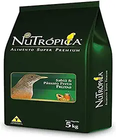 Ração para Sabiá e Pássaro Preto Nutrópica-5 Kg