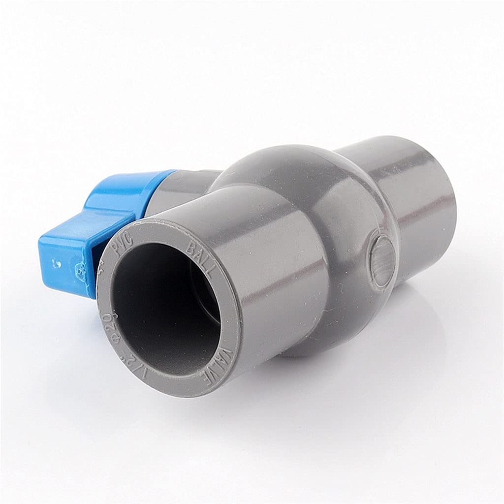 Válvula de bola de PE Conector de tubería 3 piezas Válvulas de bola de tubería de PVC, ID 20/25/32/40/50/63 mm Sistema de riego por agua Tubo de drenaje Válvulas rápidas Conector de tubería de agua Ac