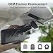 KBD Car OEM Rear View Mirror Dash Cam with SD, 2K Front and 1080P Rear 9.66'' with Back Up Camera, Touch Screen, Superior Night Vision, G-Sensor, Parking and Reversing Assistance
