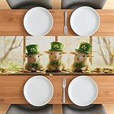 Tailles : nos chemins de table sont disponibles en tailles (33 x 91,4 cm, 33 x 121,9 cm, 33 x 152,4 cm, 33 x 182,9 cm, 33 x 228,6 cm, 33 x 274,3 cm), conviennent à la plupart des tables de salle à manger, et généralement applicables aux tables de 4 places assises -6 personnes.