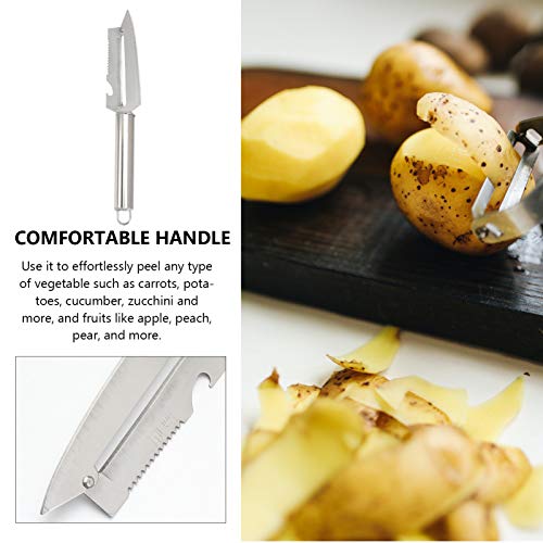 BTWYU 2pcs Peeler Multifunction Paring Vegetable Peelers Stainless Steel Peeler Fruit Peeler(1pcs) - Image 6