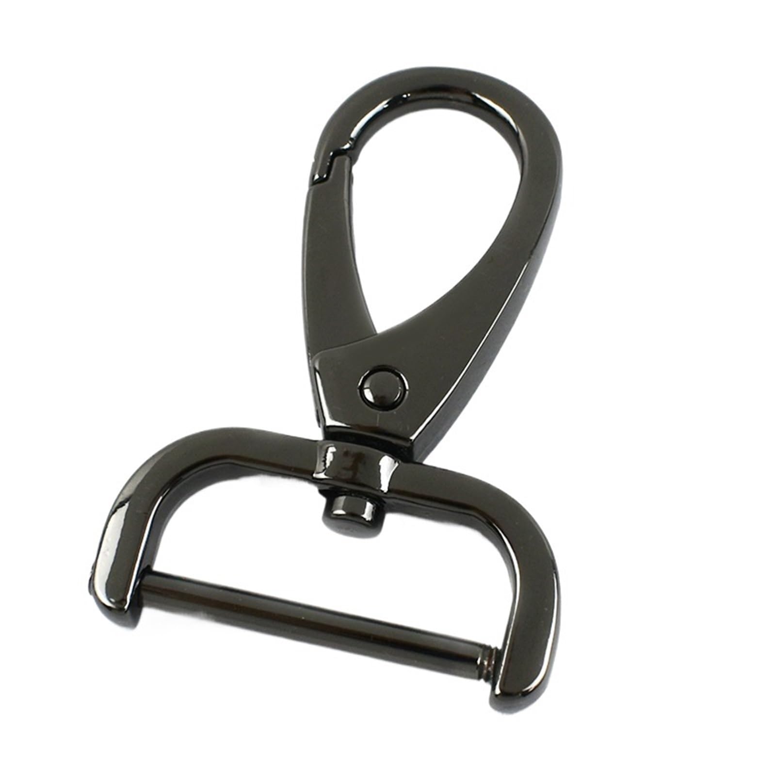 Cigpklo Gunblack Swivel Snap Hooks 5Pcs Detachable Bag Buckles For Strap 13-38Mm Metal Swivel Lobster Clasp Belt Webbing Diy(,38Mm)