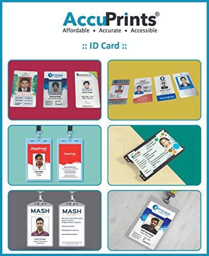 Image of AccuPrints - Pack of 100 single side Card Holder Badge, Transparent for office use, used for id card