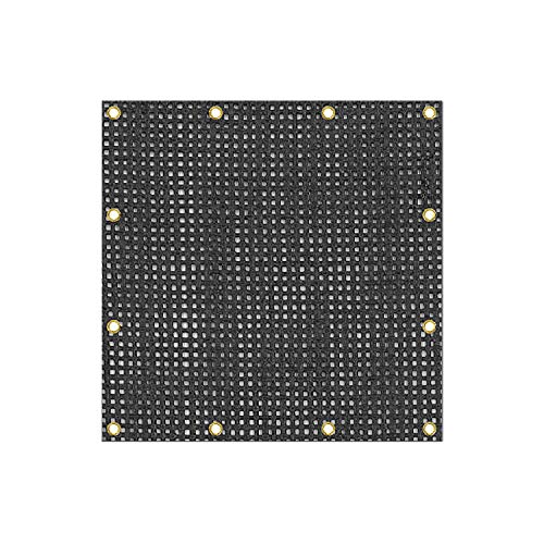 Covers & all Mesh Tarps, 6 Oz 20 mil Polyester Protective Cover with Reinforced Edges, Multipurpose for Patio Garden Fences Swimming Pools Construction Dump Trucks Equipment (10' H x 50' W Feet)