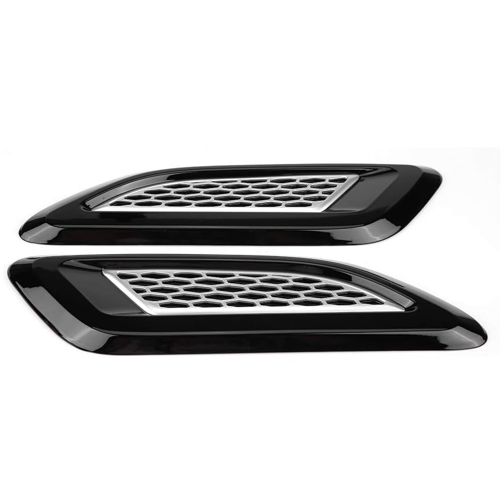 QIZUN 2 Pcs Car Bonnet Vent Cover Suitable for AUDI A5 B9 Coupe(F53)(2016-2026), Hood Air Intake Scoop, Bonnet Louver Vent Cover, Front Bonnet Vent cover,Silver