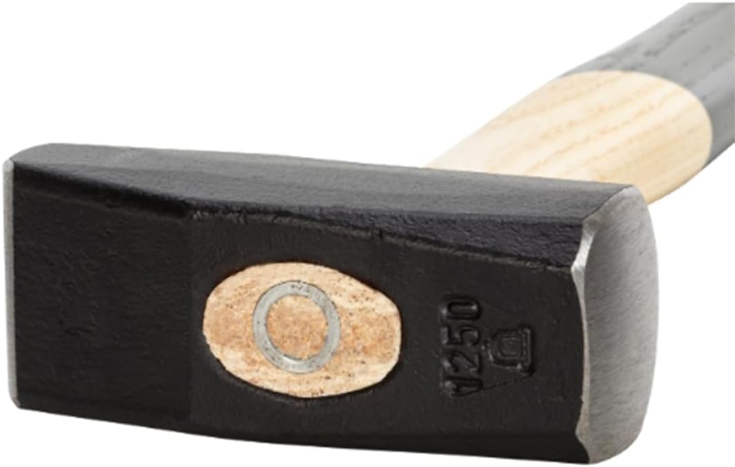 Picard Blacksmith Hammer 1500g – German Short Pattern, Hand-Forged, Powder-Coated Head, Hardened Alloy Steel, Ash Handle, Traditional Forging Tool – 0000131-1500