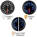 GlowShift Black 7 Color 2400 F Pyrometer Exhaust Gas Temperature EGT Gauge Kit - Includes Type K Probe - Black Dial - Clear Lens - for Car & Truck - 2-1/16