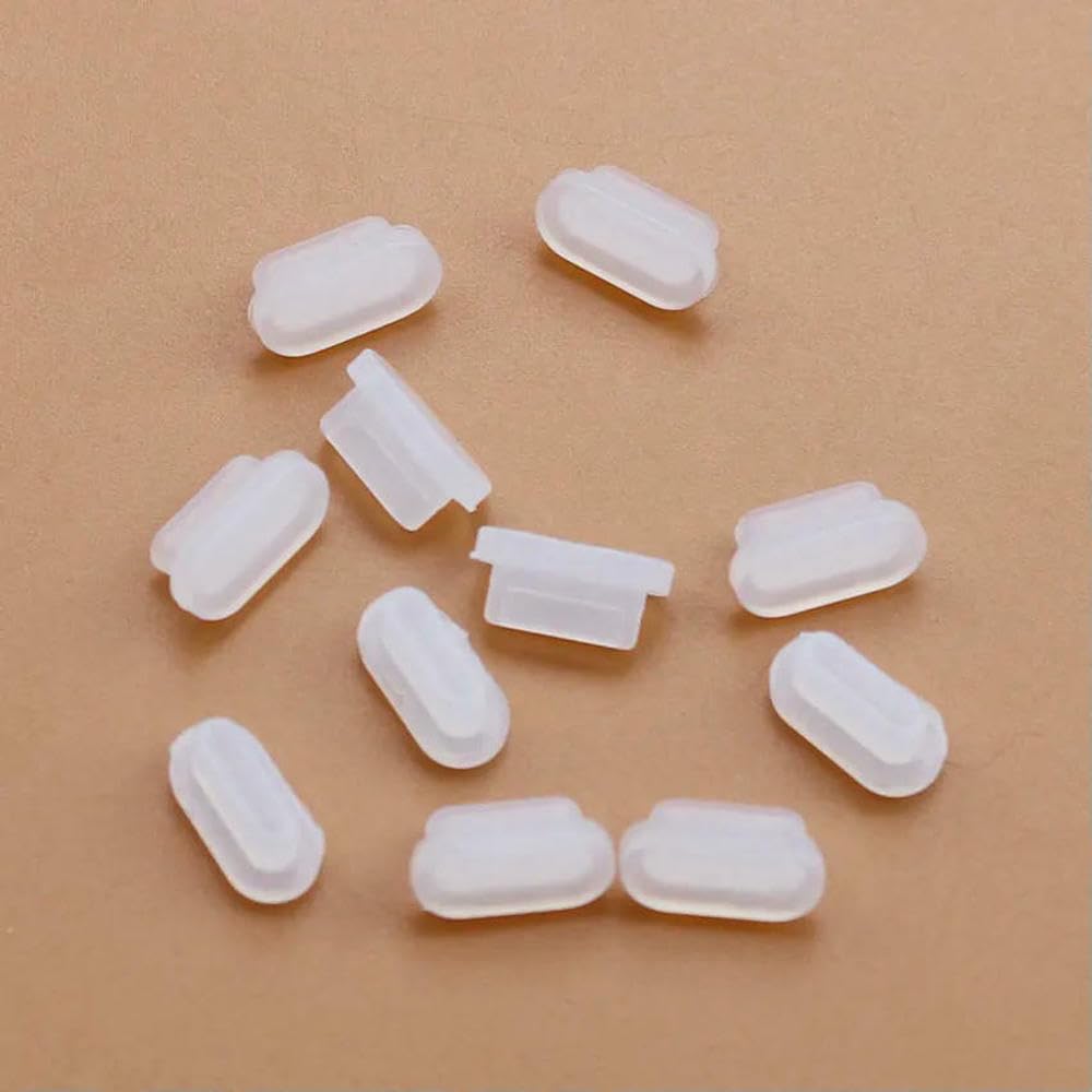 MIONGKI Type-C USB Charging Port Dust Plug Silicone Anti-dust Plug Cover Dustplug Cap 10pcs