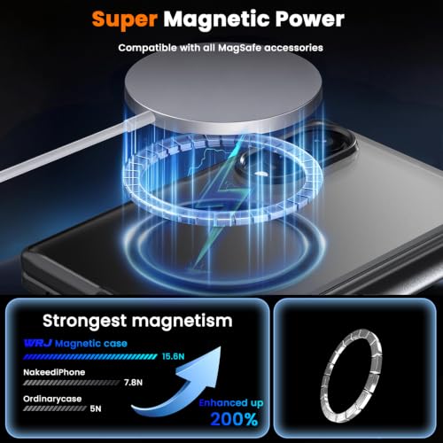 Image of WRJ for Samsung Galaxy Z Fold 8 Case Built-in Screen Protector,Black