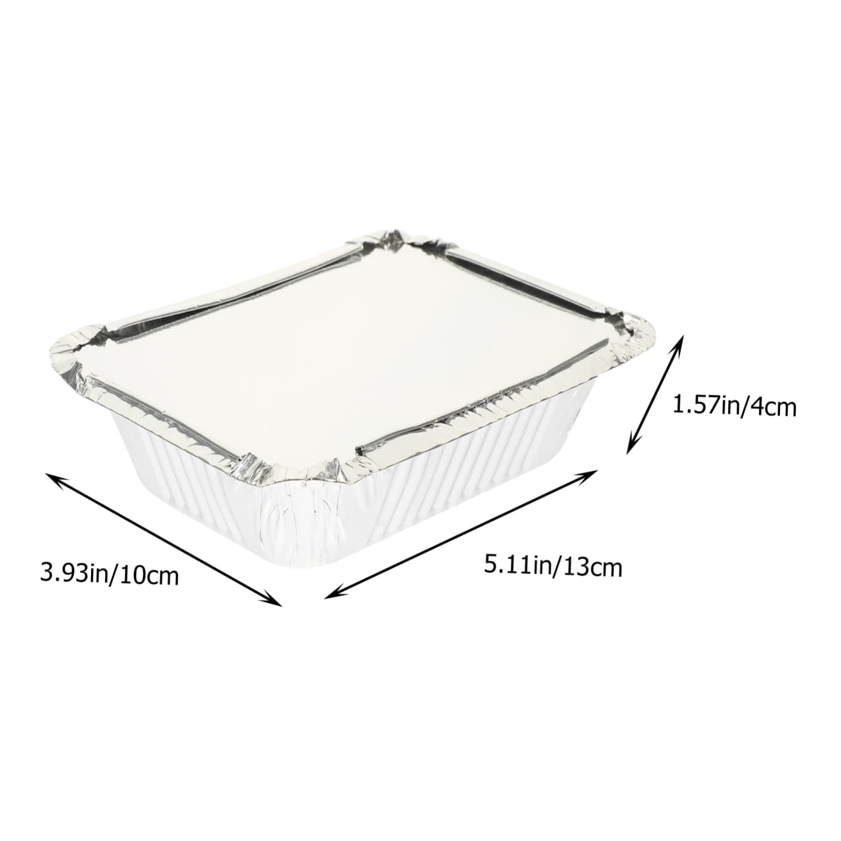 MAGICLULU 125 Pezzi Contenitori in Alluminio Argento per Alimenti, Resistenti alle Alte Temperature, Adatti a Fuoco Diretto e Cucina da Campeggio