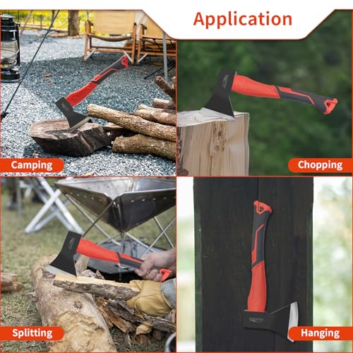 Image of 3 Piece Hammer Set, Camping Axe, Claw Hammer, Rubber Mallet | Hammer Set Mechanic, Rubber Mallet Set, Suitable for Family, Camping, Stakes, DIY