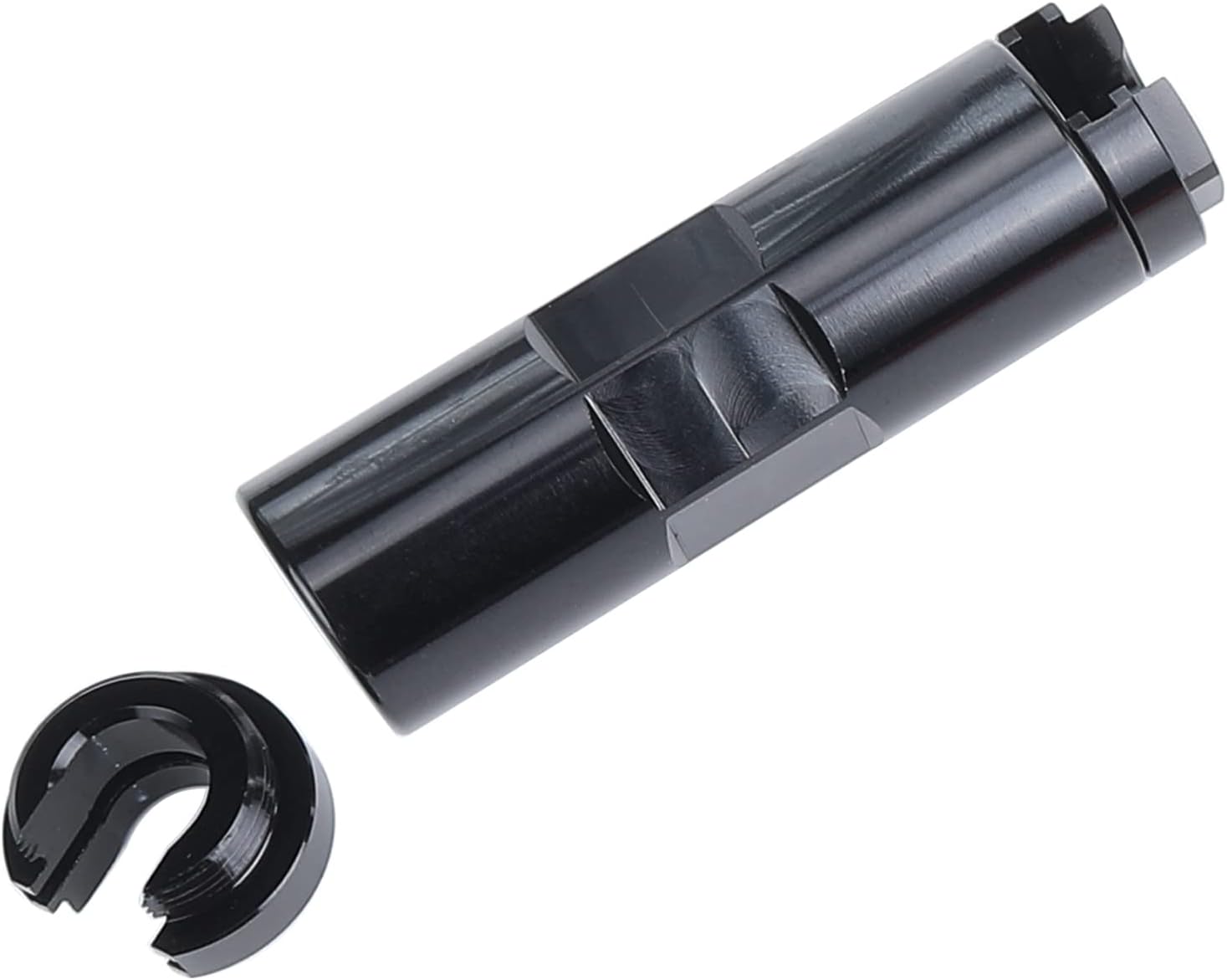 AC PERFORMANCE Aluminum Billet Double Ends 3/8 Female Quick Disconnect Fitting Adapter Black