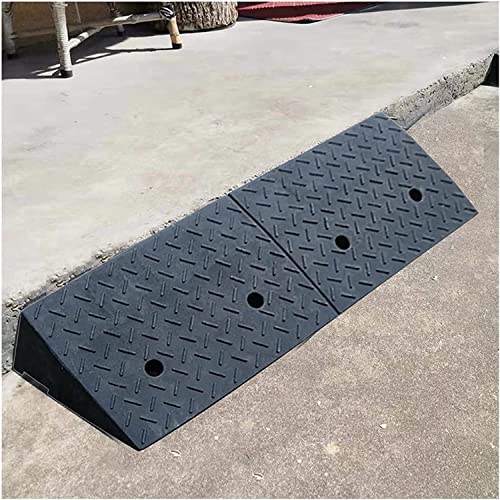 Threshold Ramp, Threshold Ramp for Doorways Rubber Ramp for Driveway/Scooters/Cars, 2/3/ 3.5/4/5 Inch Rise Entry Transition Ramp with Mount Srews, Garden Doorways Sh