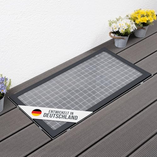 empasa Lichtschachtabdeckung EXPERT mit Schnellverschluss Alu-Rahmen Kellerschachtabdeckung kürzbarer Selbstbausatz Material: Eva-Gewebe Farbe: anthrazit Größe: 60 x 115cm
