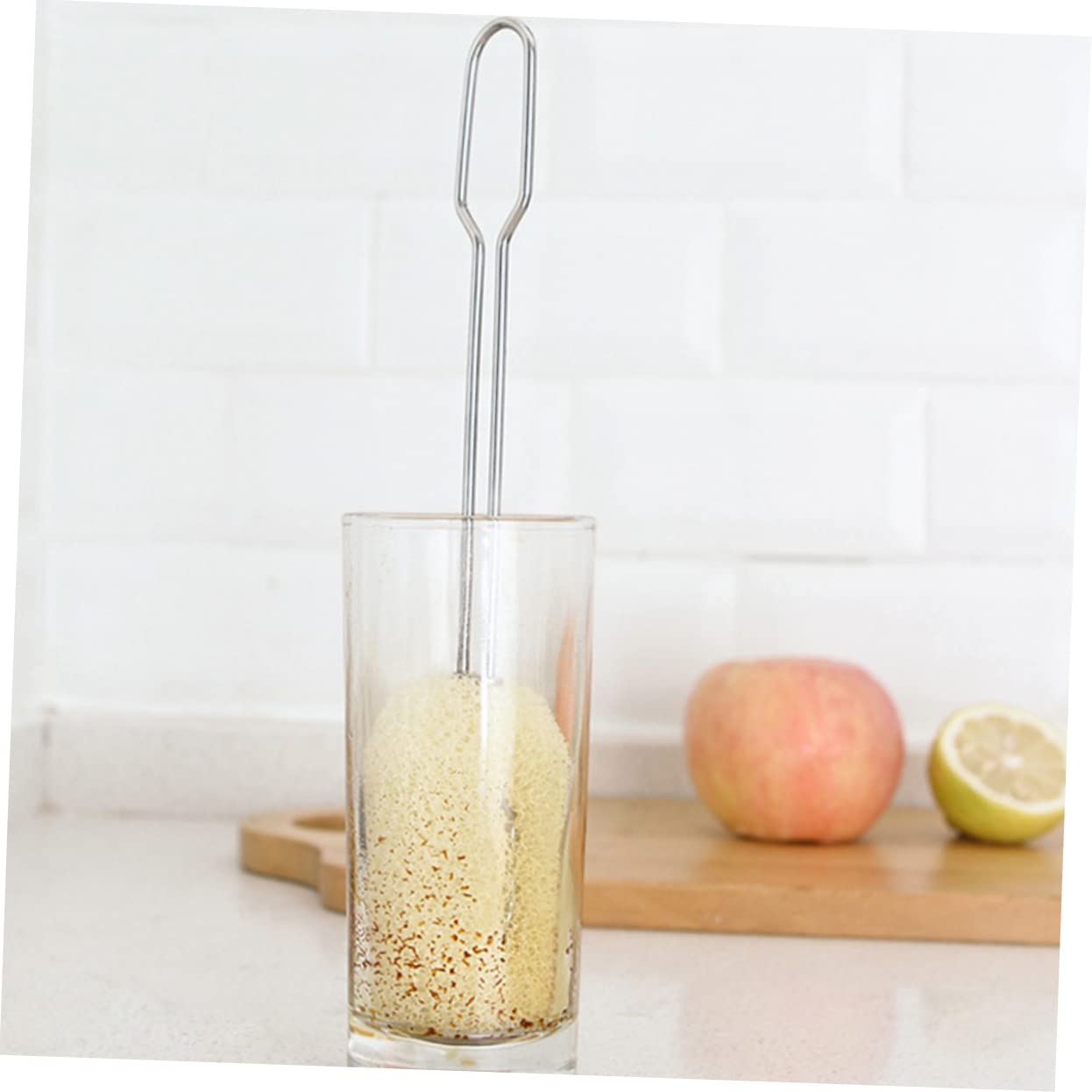 Healeved 2pcs Cleaning Brush Bottle Brush Scrubbers Water Bottle Brush Cup Brush Bottle Dish Cleaner Cleaning Scrubber Cup Cleaner Bottle Washing Brush Yellow Sponge