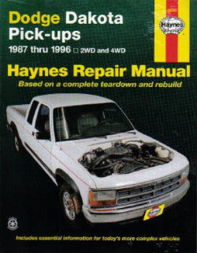 H30020 Haynes Dodge Dakota Pickup Truck 1987-1996 Repair Manual